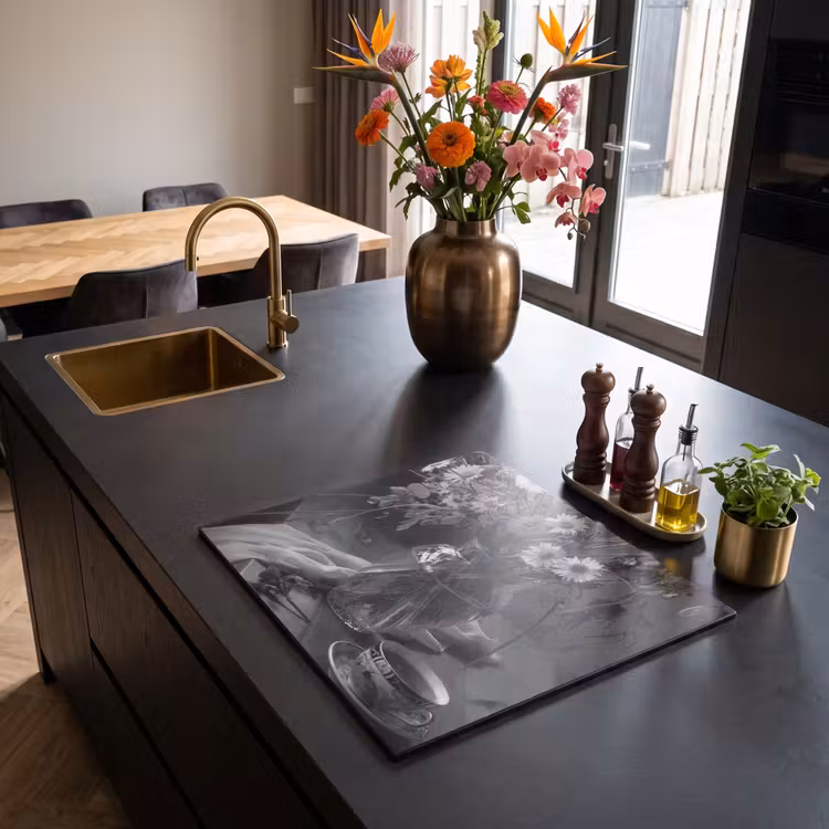 Induction hob protector - Monochrome Moment — 2
