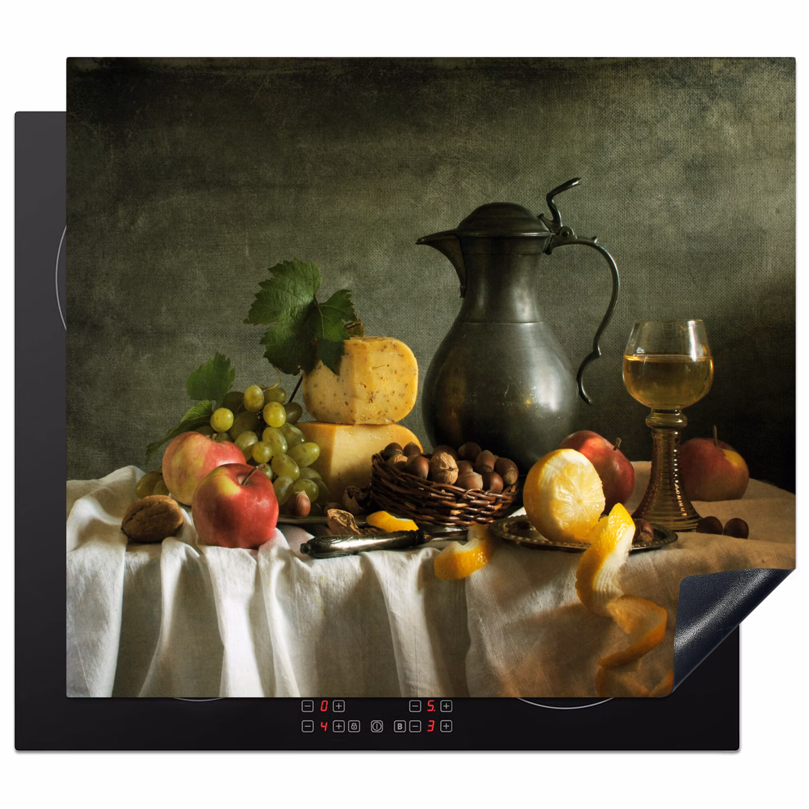 Induction hob protector - Still Life with Cheese and Fruit — 1