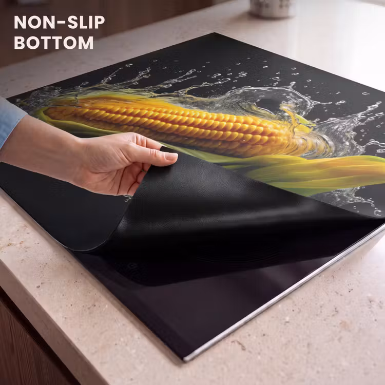 Induction hob protector - Corn - Vegetable - Plants - Black - Water — 5