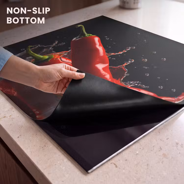 Induction hob protector - Pepper - Red - Black - Water - Vegetable — 5
