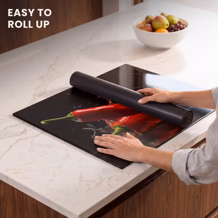 Induction hob protector - Pepper - Red - Black - Water - Vegetable — 6
