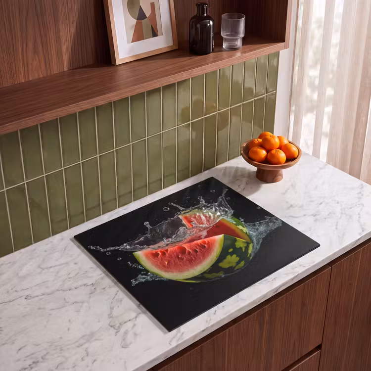 Induction hob protector - Watermelon - Black - Water - Fruit - Melon — 4