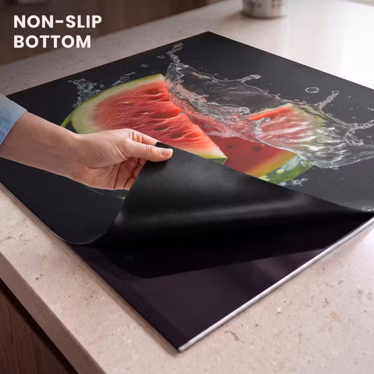 Induction hob protector - Watermelon - Black - Water - Fruit - Melon — 5