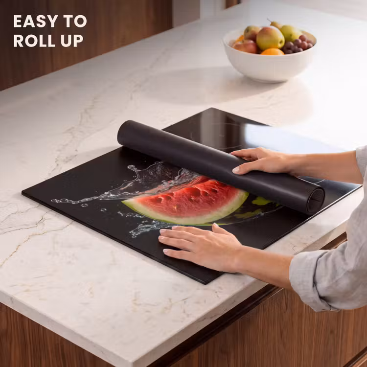 Induction hob protector - Watermelon - Black - Water - Fruit - Melon — 6