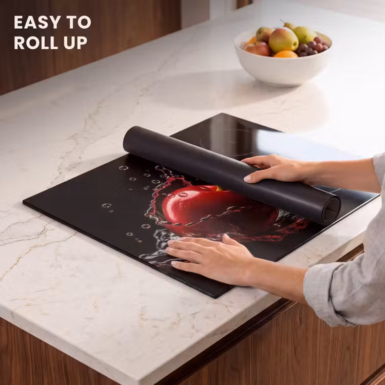 Induction hob protector - Cherry - Red - Fruit - Water - Black — 6