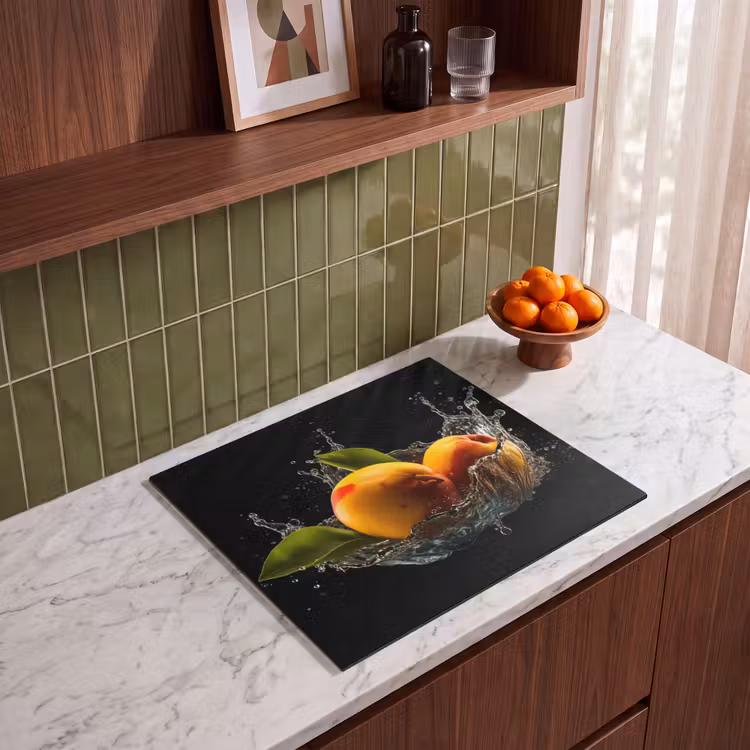 Induction hob protector - Mango - Fruit - Water - Black - Leaves — 4