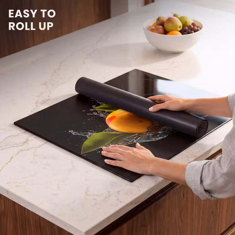 Induction hob protector - Mango - Fruit - Water - Black - Leaves — 6
