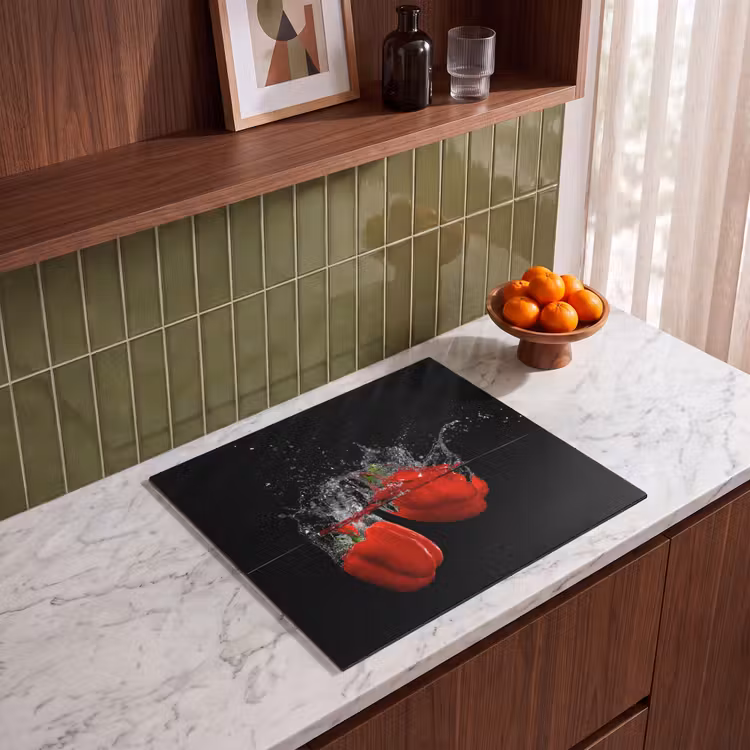 Induction hob protector - Spectacle of Peppers and Water — 4