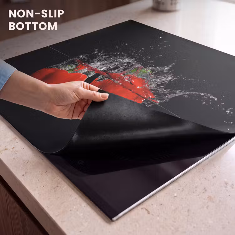 Induction hob protector - Spectacle of Peppers and Water — 5