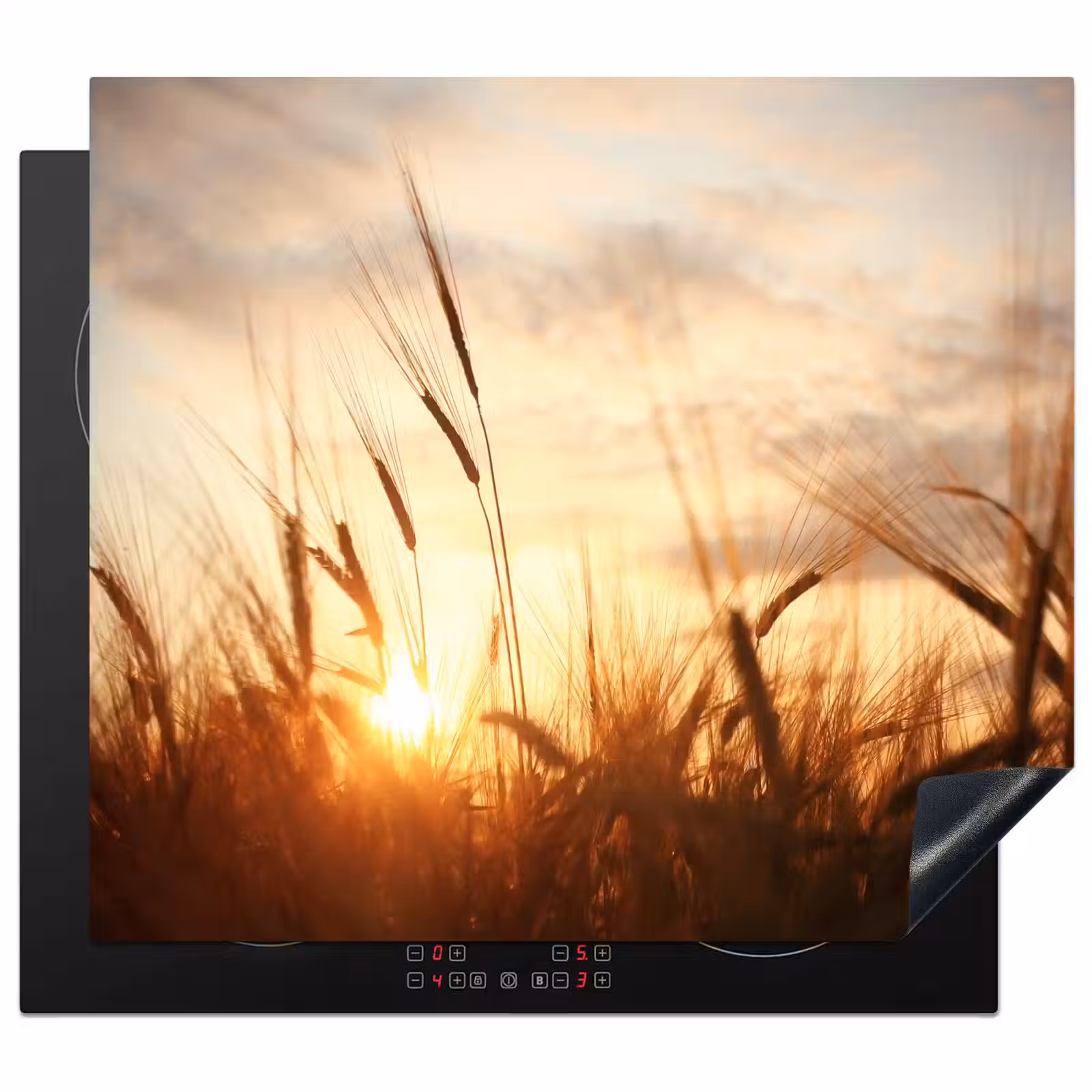 Induction hob protector - Sunset through the Wheat — 1