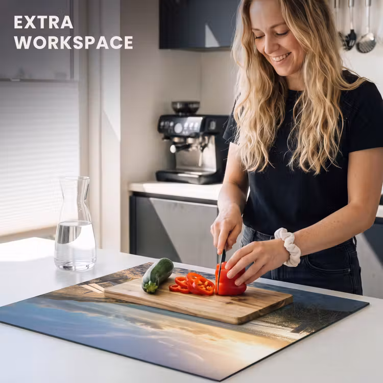 Induction hob protector - Rest Bench with Sea View — 7