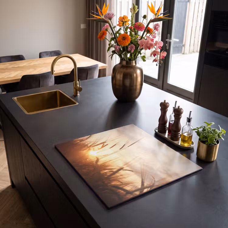 Induction hob protector - Sunset through the Wheat — 2