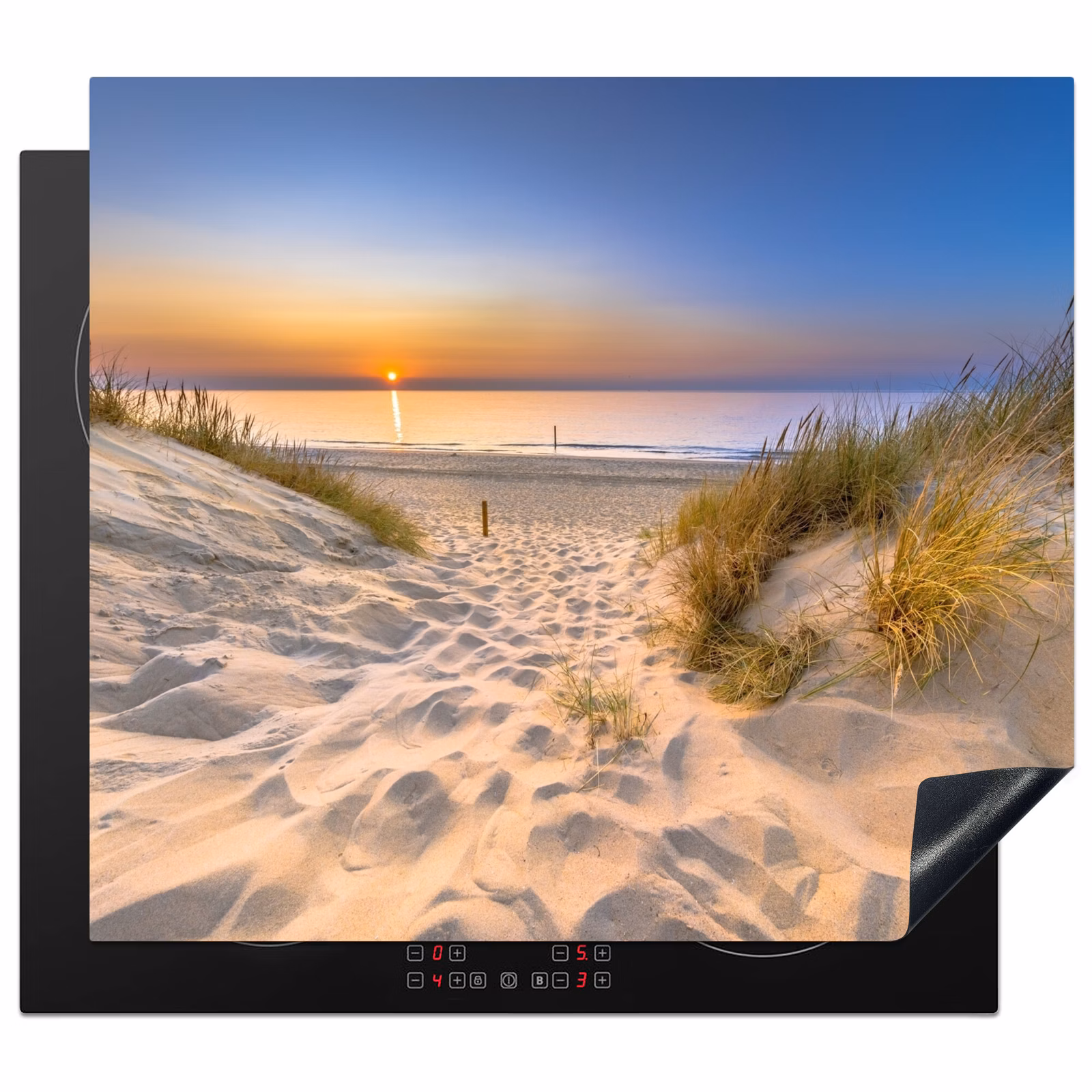 Induction hob protector - Soft Sunrise over Dune Landscape — 1