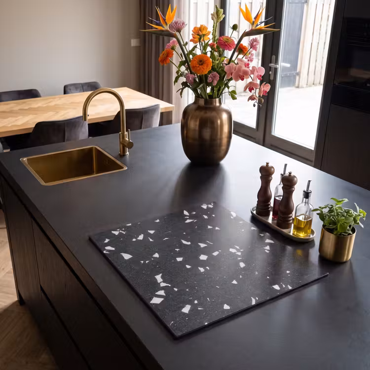 Induction hob protector - Abstract Mosaic of Terrazzo — 2
