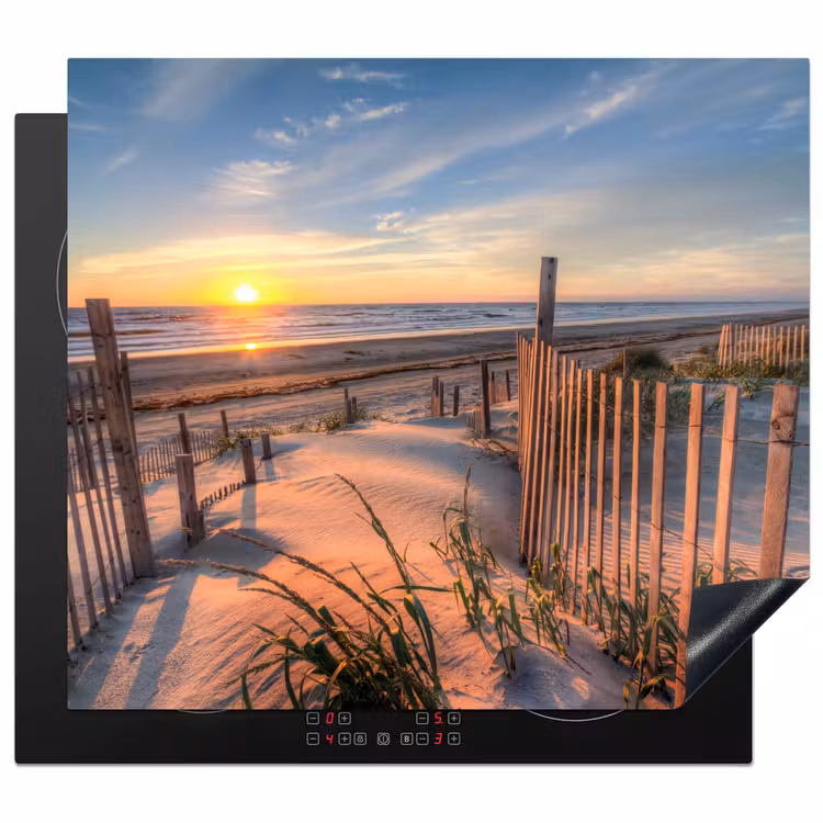 Induction hob protector - Evening glow at the Dune Fence — 1