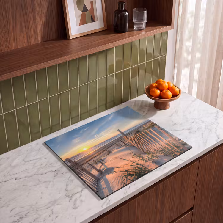 Induction hob protector - Evening glow at the Dune Fence — 4