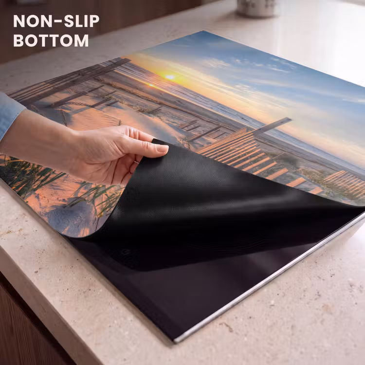 Induction hob protector - Evening glow at the Dune Fence — 5