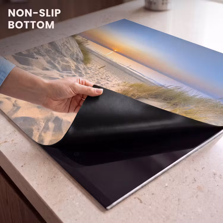 Induction hob protector - Soft Sunrise over Dune Landscape — 5