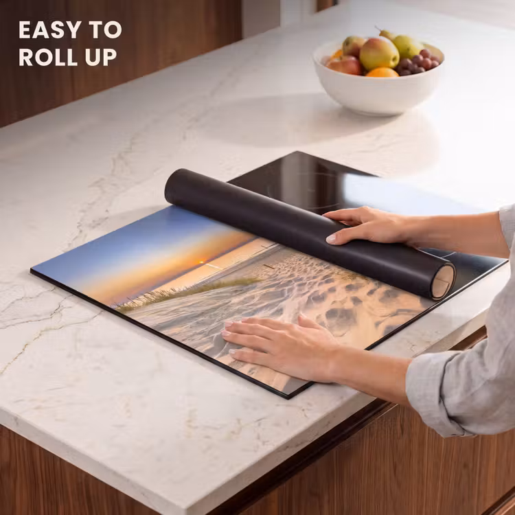 Induction hob protector - Soft Sunrise over Dune Landscape — 6