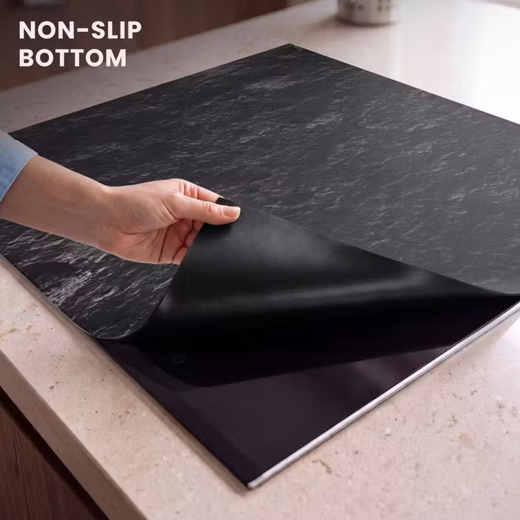 Induction hob protector - Robust Cliffs in Monochrome — 5