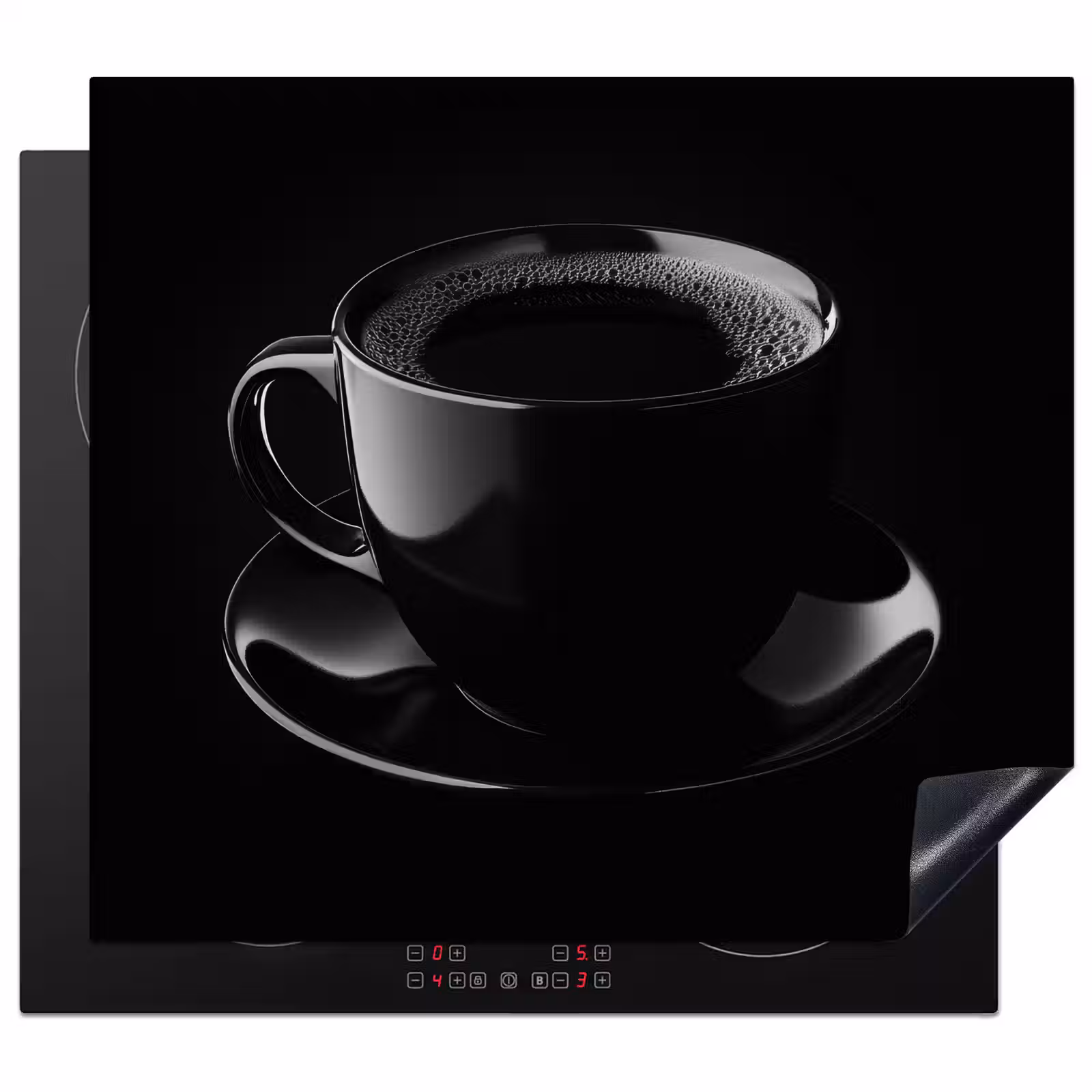 Induction hob protector - Black - Coffee - Cup — 1