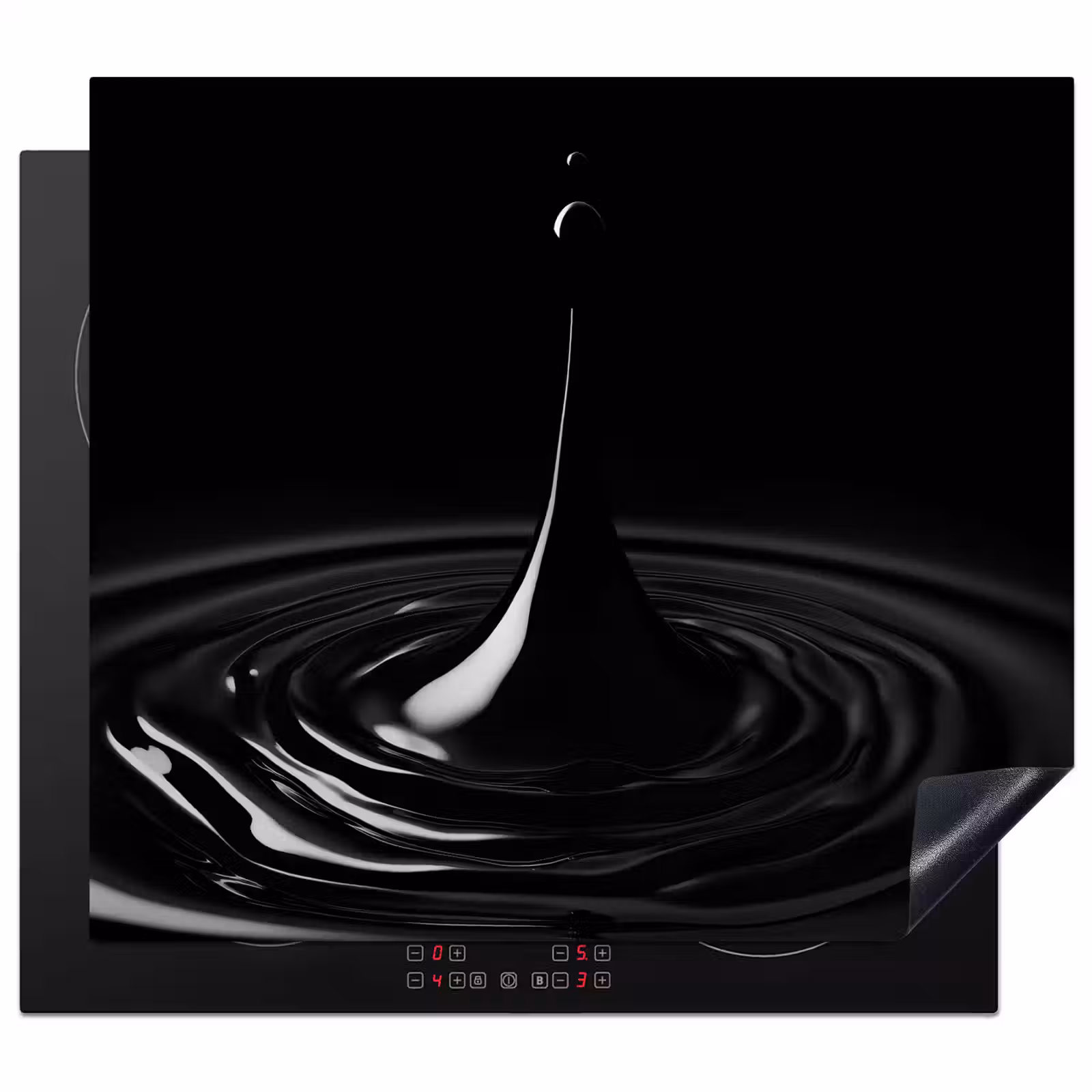 Induction hob protector - Black - Water - Drop — 1