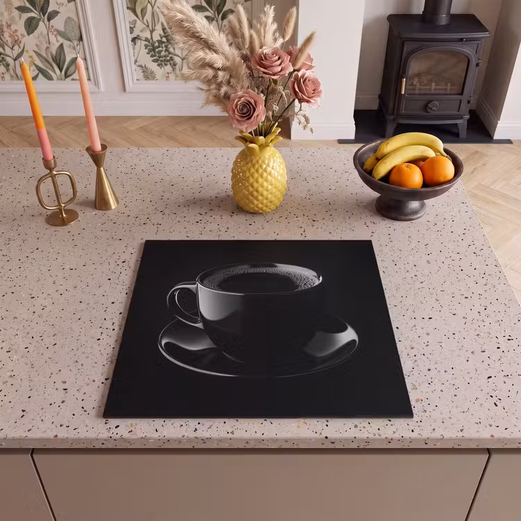 Induction hob protector - Black - Coffee - Cup — 3