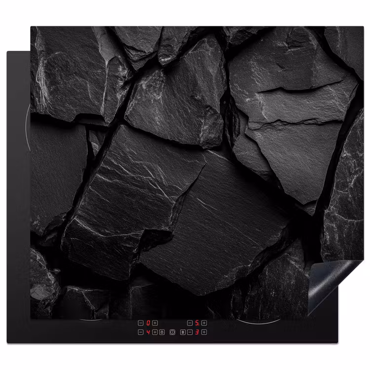 Induction hob protector - Black - Stone - Rock — 1