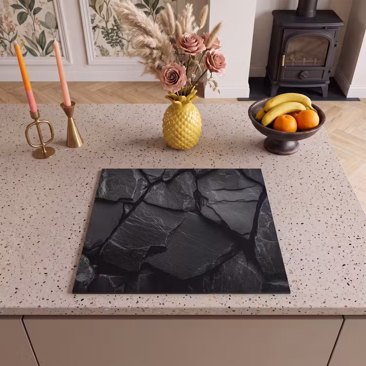 Induction hob protector - Black - Stone - Rock — 3
