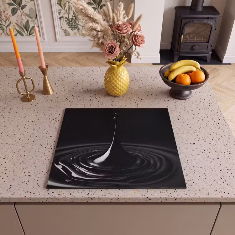 Induction hob protector - Black - Water - Drop — 3