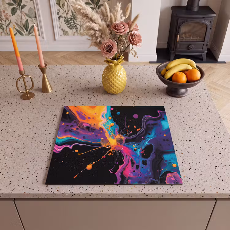 Induction hob protector - Cosmic Color Explosion — 3