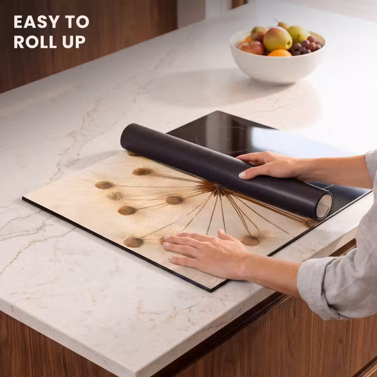Induction hob protector - Golden Elegance of the Dandelion — 6