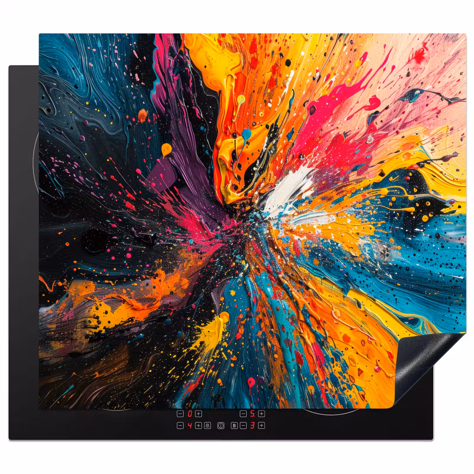 Induction hob protector - Cosmic Color Explosion — 1