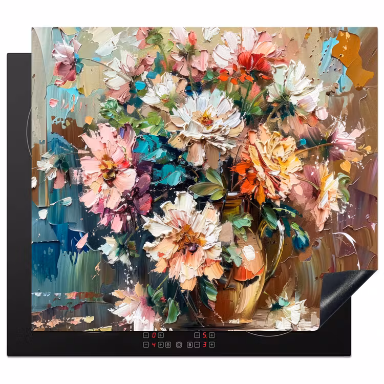 Induction hob protector - Blooming Paintbrush Garden — 1