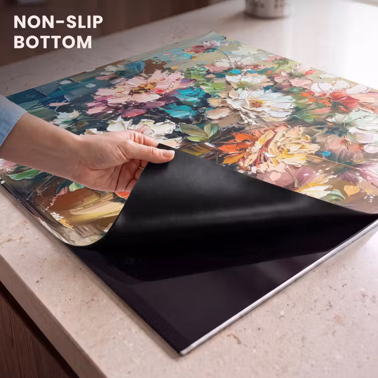 Induction hob protector - Blooming Paintbrush Garden — 5