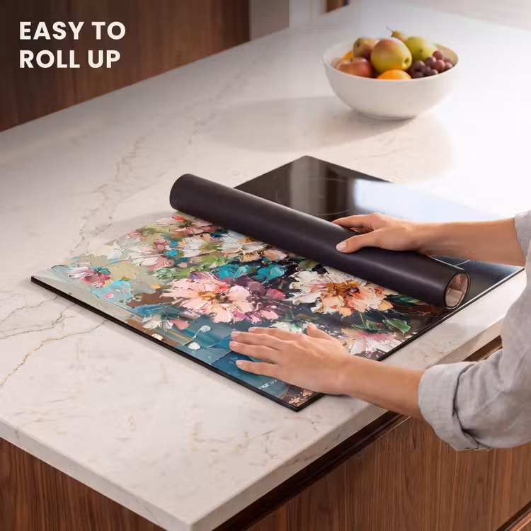 Induction hob protector - Blooming Paintbrush Garden — 6