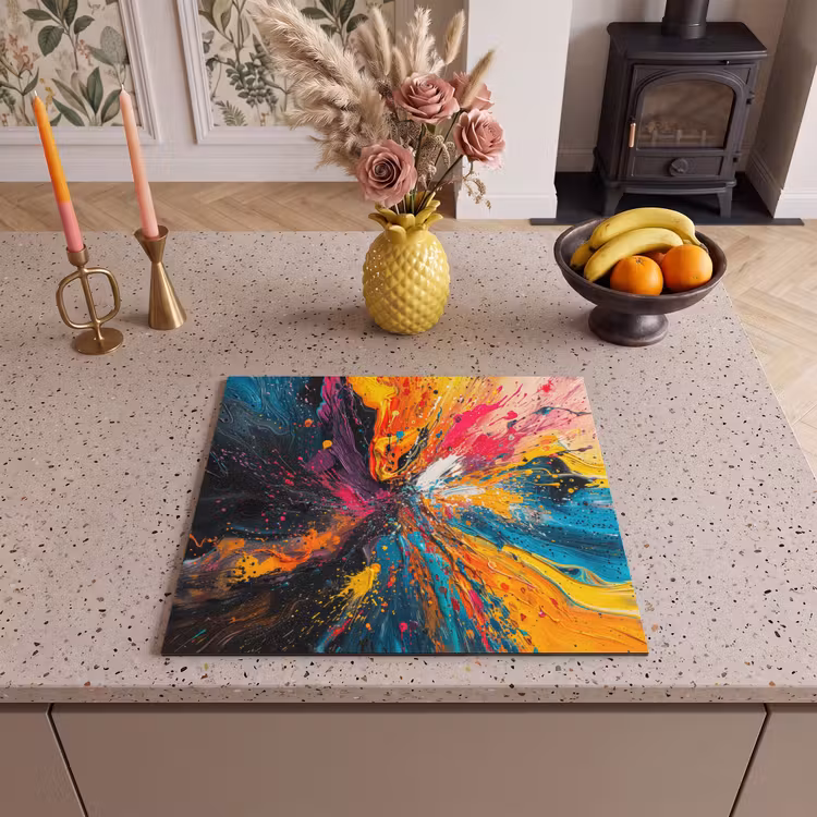 Induction hob protector - Cosmic Color Explosion — 3