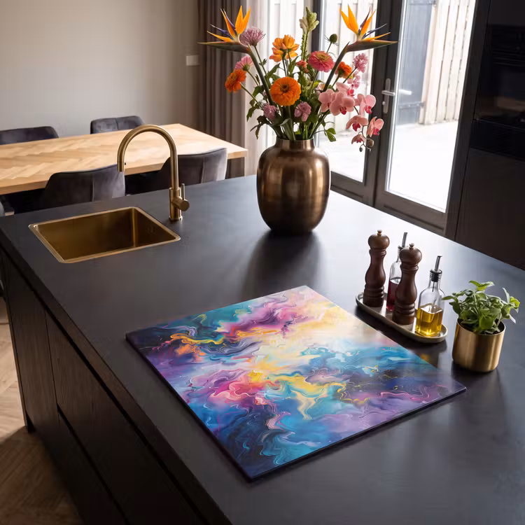 Induction hob protector - Psychedelic Flow of Dreams — 2