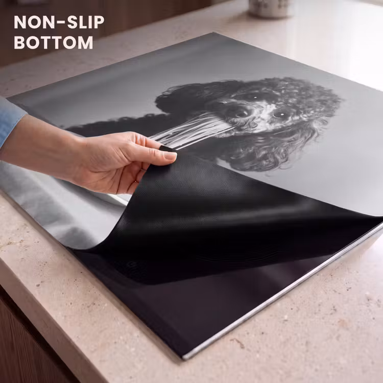 Induction hob protector - Poodle - Dog - Black - White - Cute - Pasta — 5