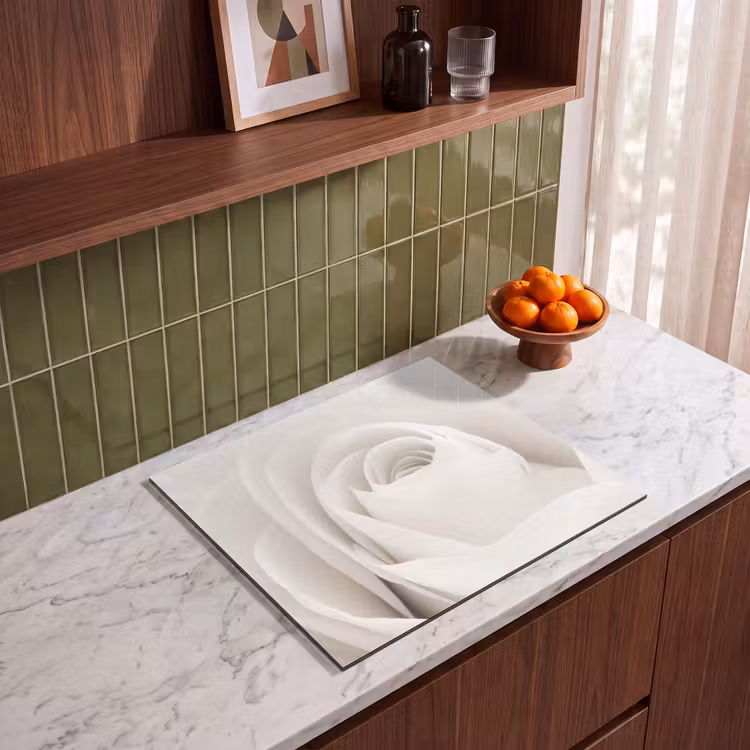 Induction hob protector - Sepia Rose Spiral — 4