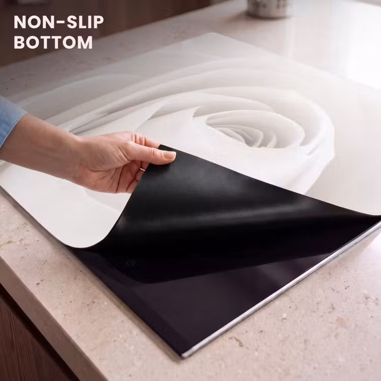 Induction hob protector - Sepia Rose Spiral — 5