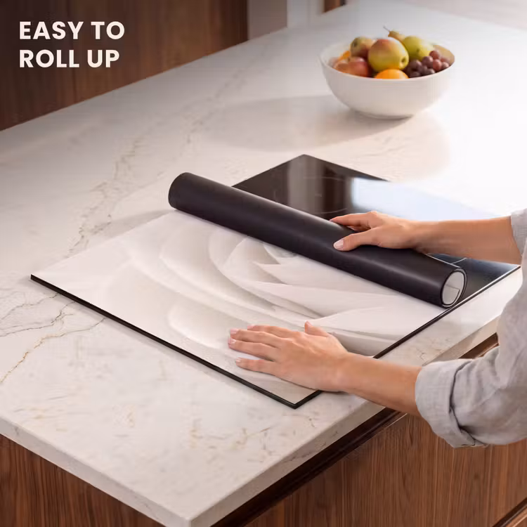 Induction hob protector - Sepia Rose Spiral — 6