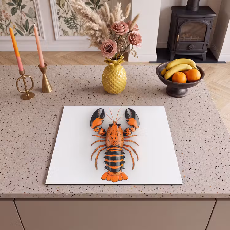 Induction hob protector - Cancer - Black - Orange - White - Unique — 3