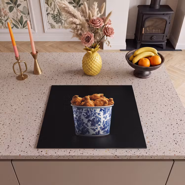 Induction hob protector - Chicken - Bucket - Delft blue - Delicious — 3