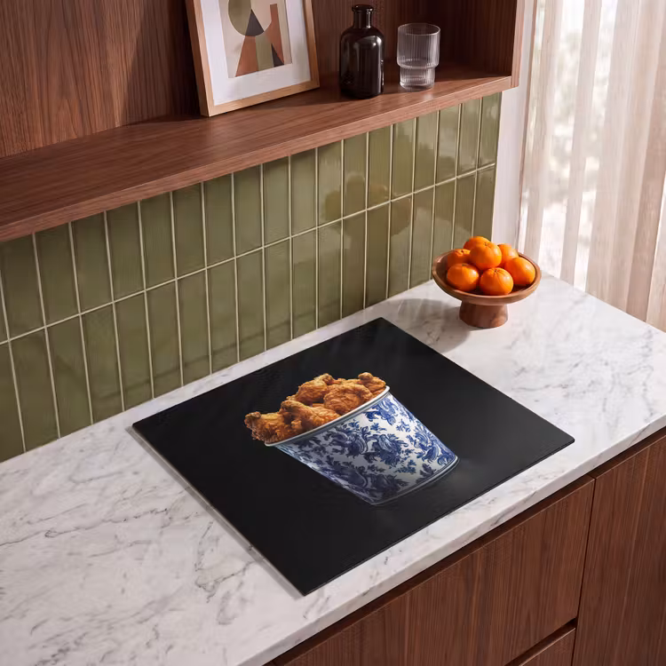 Induction hob protector - Chicken - Bucket - Delft blue - Delicious — 4
