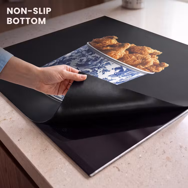 Induction hob protector - Chicken - Bucket - Delft blue - Delicious — 5