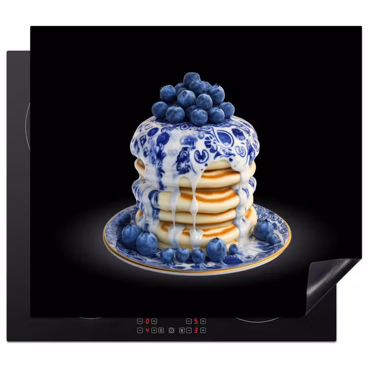 Induction hob protector - Pancakes - Blueberries - Plate — 1