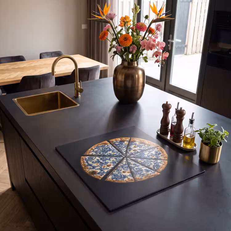 Induction hob protector - Pizza - Food - Delftware — 2