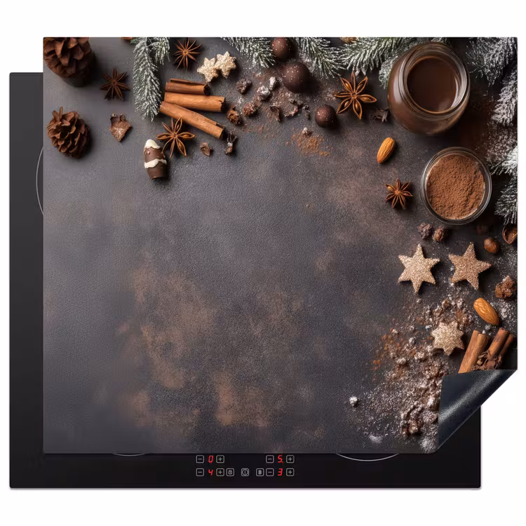 Induction hob protector - Cinnamon - Christmas - Brown - Bronze — 1