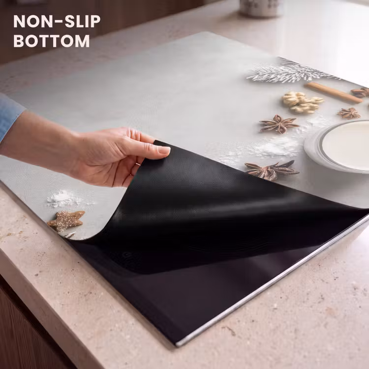 Induction hob protector - Herbs - Winter - Milk - Concrete — 5